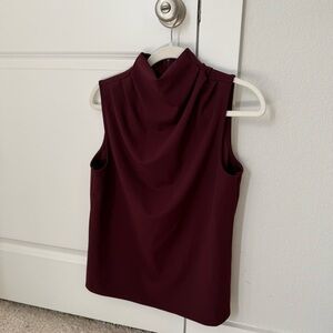 Express Burgundy Sleeveless Top